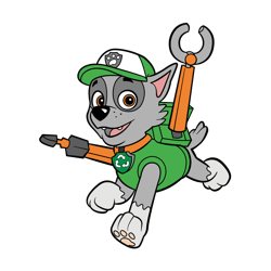 paw patrol rocky svg, paw patrol svg, paw patrol clipart, cartoon paw svg, dog patrol svg, digital download