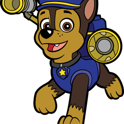 paw patrol chase svg, paw patrol svg, paw patrol clipart, cartoon paw svg, dog patrol svg, digital download-4