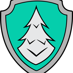 paw patrol everest badge svg, paw patrol svg, paw patrol clipart, cartoon paw svg, dog patrol svg, digital download
