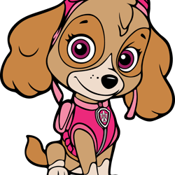 paw patrol skye svg, paw patrol svg, paw patrol clipart, cartoon paw svg, dog patrol svg, digital download-3