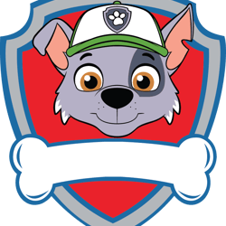 paw patrol rocky shield svg, paw patrol svg, paw patrol clipart, cartoon paw svg, dog patrol svg, digital download-3