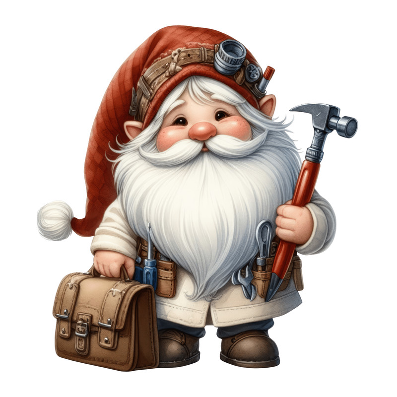 Father's Day Gnomes Clipart 2.png