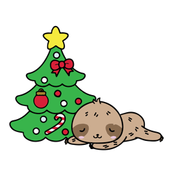 Christmas Sloth Svg, Funny Sloth Christmas Svg, Slowly Christmas Svg, Holidays Svg, Digital download (1)