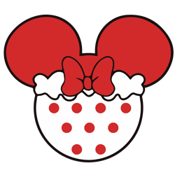minnie mouse head christmas svg, disney christmas svg, minnie mouse png, clipart, digital download