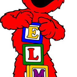 elmo svg, elmo clipart, elmo birthday svg, sesame street svg, sesame clipart, digital download (4)