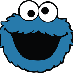 cookie monster head svg, sesame street svg, cartoon svg, children tv series svg, cut files for cricut, digital download