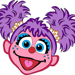 abby cadabby head svg, sesame street svg, cartoon svg, children tv series svg, cut files for cricut, instant download