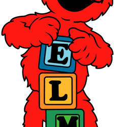 elmo svg, sesame street svg, cartoon svg, children tv series svg, cut files for cricut, instant download (1)