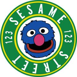 grover sesame street logo svg, sesame street svg, cartoon svg, children tv series svg, cut files for cricut