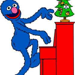 grover christmas svg, sesame street svg, cartoon svg, children tv series svg, cut files for cricut, instant download