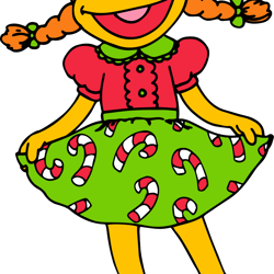 prairie dawn christmas svg, sesame street svg, cartoon svg, children tv series svg, cut files for cricut