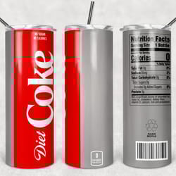 diet coke tumbler png, diet coke 20oz & 30oz skinny sublimation designs png, drinks tumbler png