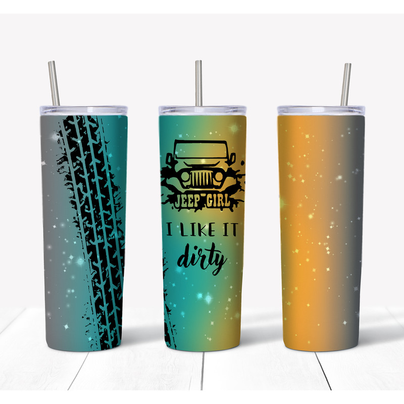 Jeep Girl - I Like It Dirty Silver Teal Orange Mockup.png