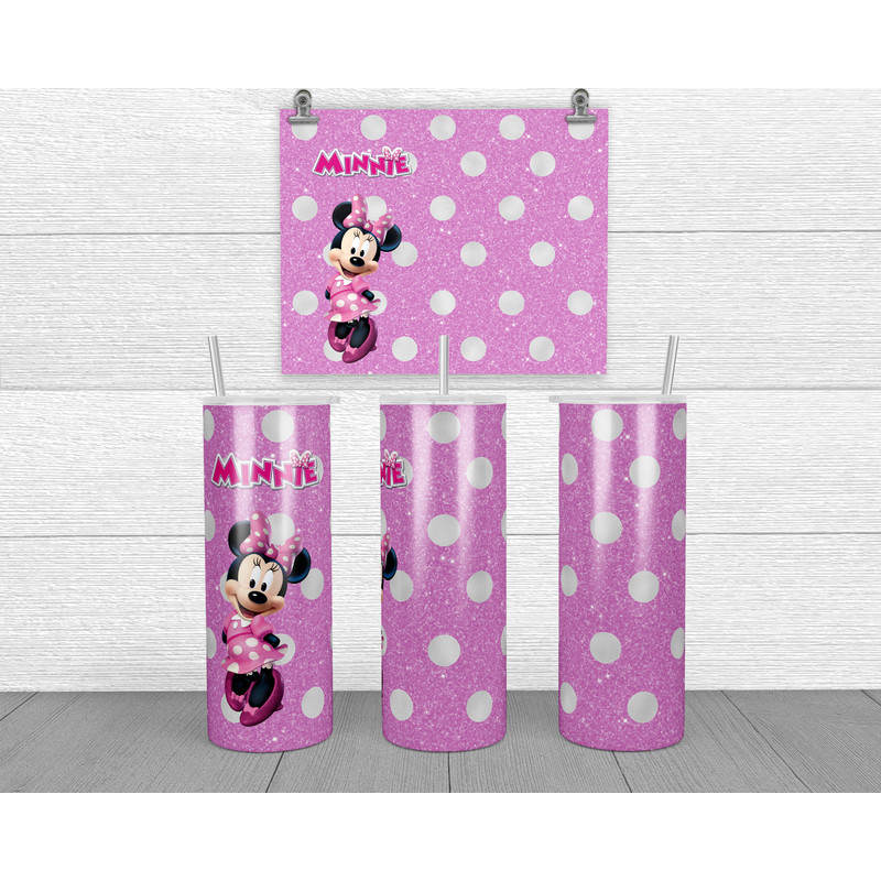Minnie Mouse - Pink Glitter White Dots Mockup.png