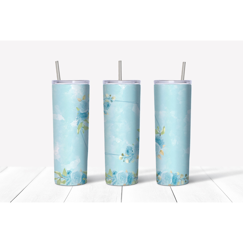 Blue Floral Frame Watercolor Mockup.jpg