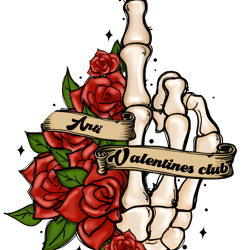 anti valentines club png, skeleton valentine's day sublimation design, valentine's day t-shirt design, retro valentine's