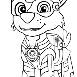 rocky mighty pups outline svg, paw patrol svg, paw patrol clipart, cartoon dog svg, dog patrol svg, digital download