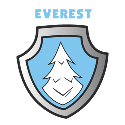paw patrol everest shield svg, paw patrol svg, paw patrol clipart, cartoon paw svg, dog patrol svg, digital download