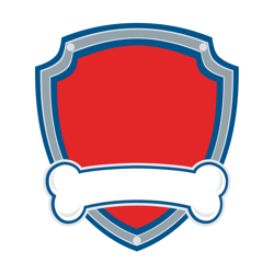 paw patrol shield svg, paw patrol svg, paw patrol clipart, cartoon paw svg, dog patrol svg, digital download (1)