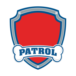 paw patrol shield svg, paw patrol svg, paw patrol clipart, cartoon paw svg, dog patrol svg, digital download (2)