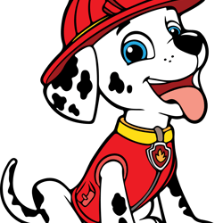 paw patrol marshall svg, paw patrol svg, paw patrol clipart, cartoon paw svg, dog patrol svg, digital download (2)