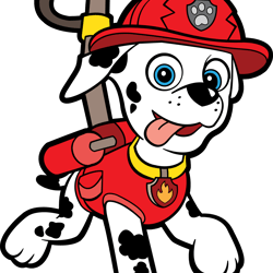paw patrol marshall svg, paw patrol svg, paw patrol clipart, cartoon paw svg, dog patrol svg, digital download (5)