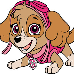 paw patrol skye svg, paw patrol svg, paw patrol clipart, cartoon paw svg, dog patrol svg, digital download (2)
