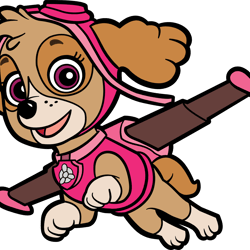 paw patrol skye svg, paw patrol svg, paw patrol clipart, cartoon paw svg, dog patrol svg, digital download (5)