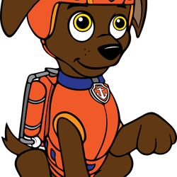 paw patrol zuma svg, paw patrol svg, paw patrol clipart, cartoon paw svg, dog patrol svg, digital download (2)