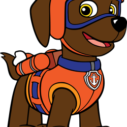 paw patrol zuma svg, paw patrol svg, paw patrol clipart, cartoon paw svg, dog patrol svg, digital download (4)