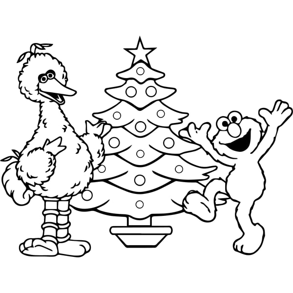 Elmo Large Format File Elmo and big bird outline Svg, Sesame Street Svg, Cartoon Sv | Inspire ...
