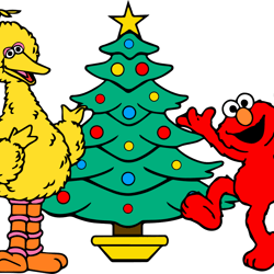 elmo and big bird svg, sesame street svg, cartoon svg, children tv series svg, cut files for cricut, instant download