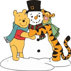 winnie the pooh and friends christmas svg, pooh svg, christmas svg, merry christmas svg, disneyland, digital download-11