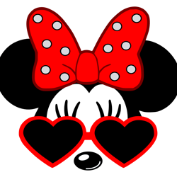 minnie mouse heart sunglasses png, mickey png, disney png, disney mickey svg, mickey christmas png, instant download-2