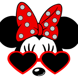 minnie mouse heart sunglasses png, mickey png, disney png, disney mickey svg, mickey christmas png, instant download-3