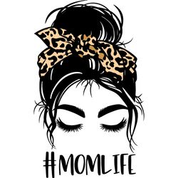 messy bun svg, messy bun with glasses svg, momlife svg, mom skull svg, classy afro woman svg, digital download-5