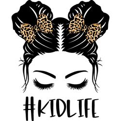 messy bun svg, messy bun with glasses svg, momlife svg, mom skull svg, classy afro woman svg, digital download-6