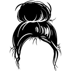 messy bun svg, messy bun with glasses svg, momlife svg, mom skull svg, classy afro woman svg, digital download-12