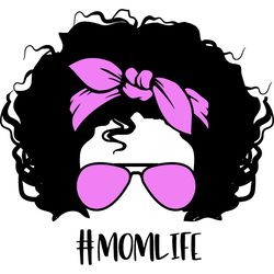 messy bun svg, messy bun with glasses svg, momlife svg, mom skull svg, classy afro woman svg, digital download-25