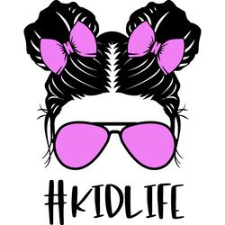 messy bun svg, messy bun with glasses svg, momlife svg, mom skull svg, classy afro woman svg, digital download-26