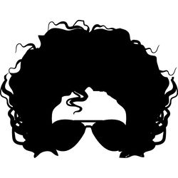 messy bun svg, messy bun with glasses svg, momlife svg, mom skull svg, classy afro woman svg, digital download-31