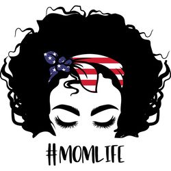 messy bun svg, messy bun with glasses svg, momlife svg, mom skull svg, classy afro woman svg, digital download-34