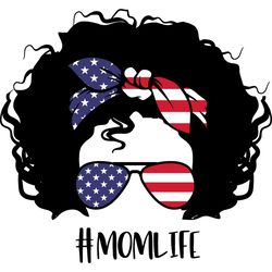 messy bun svg, messy bun with glasses svg, momlife svg, mom skull svg, classy afro woman svg, digital download-36