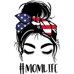 messy bun svg, messy bun with glasses svg, momlife svg, mom skull svg, classy afro woman svg, digital download-40