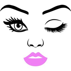 messy bun svg, messy bun with glasses svg, momlife svg, mom skull svg, classy afro woman svg, digital download-49