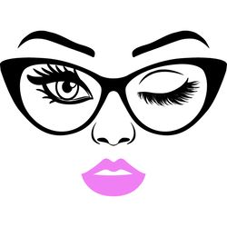 messy bun svg, messy bun with glasses svg, momlife svg, mom skull svg, classy afro woman svg, digital download-52