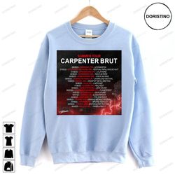 summer tour carpenter brut 2023 doristino limited edition t-shirts