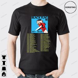 black flag my war tour 2023 awesome shirts