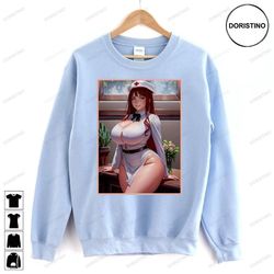 beautiful nurse with hair waifu ai art awesome shirts