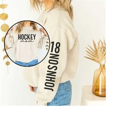 personalized hockey mom sweatshirt | custom hockey hoodie | mothers day | hockey bling | game day hoodie | personalized
